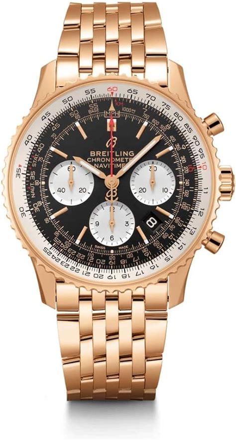 breitling navitimer rose gold price|Breitling Navitimer gold price.